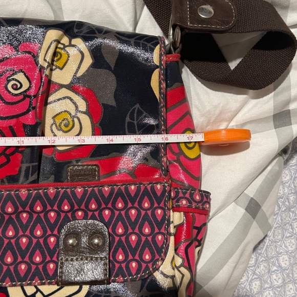 FOSSIL FLORAL SATCHEL SHOULDER BAG - Picture 11 of 11